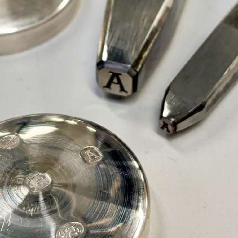 A date letter hallmarking punch